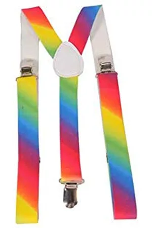 Dress up America Szelki - Moda Rainbow Unisex Suspenders - Regular Rozmiar
