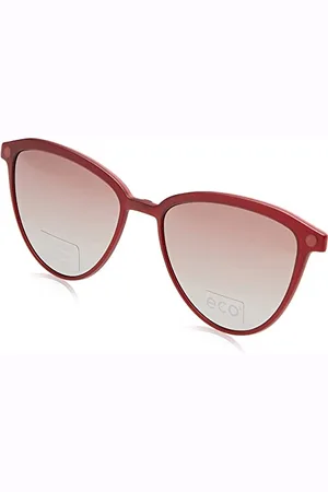 MODO & ECO Damskie zasłony Clip On okulary przeciwsłoneczne, burgundowe/miedziane, 66, burgundowy/miedziany