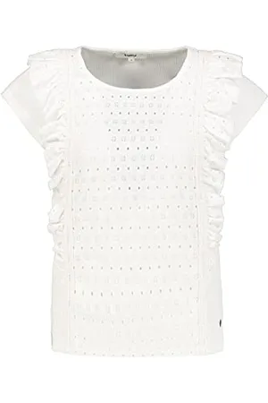 Garcia Damska koszulka z krótkim rękawem, biała, XL (DE), , XL