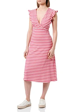 ONLY ONLMAY S/L WRAP Dress Box JRS sukienka midi, , S, , S