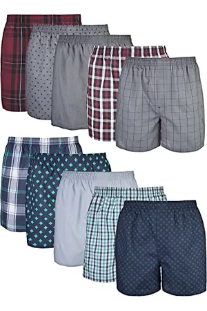 Gildan Męskie tkane bokserki (opakowanie 10 sztuk), , XL