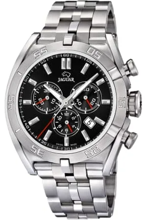 Jaguar Zegarek model J852 / 4 Kolekcja Executive Case 45,8 mm czarny ze stalowym paskiem dla mężczyzn J852/4, Bransoletka