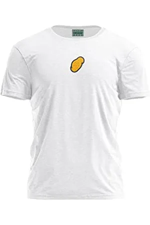 Bona Basics Druk cyfrowy, męska koszulka podstawowa,%100 bawełna, biała, na co dzień, męskie topy, rozmiar: XL, , XL