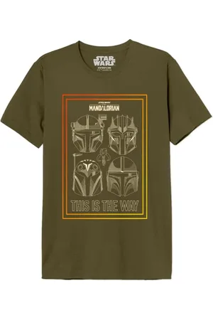 STAR WARS "Mandalorian - This is The Way Warriors" MESWMANTS197 Koszulka męska, Army, Rozmiar L, , L