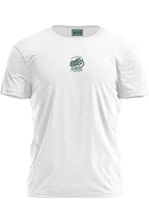 Bona Basics Druk cyfrowy, męska koszulka podstawowa,%100 bawełna, biała, na co dzień, męskie topy, rozmiar: XL, , XL
