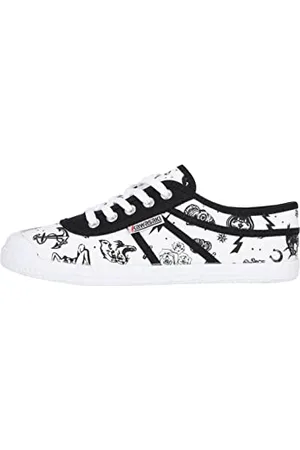 Kawasaki Unisex Tattoo płócienne buty niskie tenisówki, 1002 białe, 3 UK