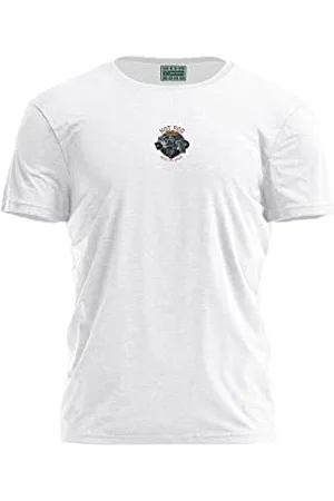 Bona Basics Druk cyfrowy, męska koszulka podstawowa,%100 bawełna, biała, na co dzień, męskie topy, rozmiar: XL, , XL