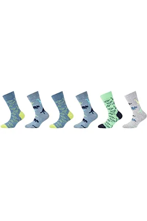Camano Unisex dziecięce skarpetki Online Children ca-Soft Organic Cotton 6-pak, Stone Melange, 35/38, , 35