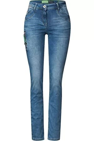 CECIL Kobieta Luźne i Boyfriend - Damskie spodnie jeansowe luźne, Authentic Used Wash, 31W / 32L
