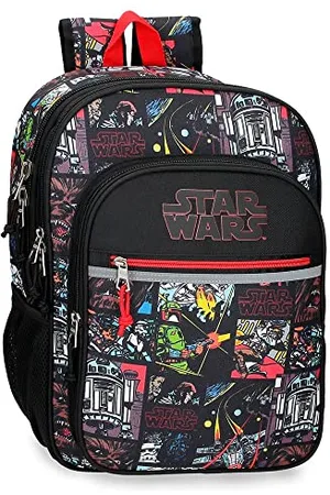 STAR WARS Galactic Team Plecak szkolny Dwukomorowy Czarny 30x40x13 cm 15,6l Poliester, , 30 cm x 40 cm x 13 cm, Dwukomorowy plecak szkolny