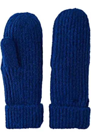 Pieces Kobieta Rękawiczki z Dzianiny - Damskie rękawiczki PCPYRON New Mittens NOOS BC, niebieski Mazarine Blue, One Size
