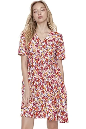 Trendyol Damska sukienka mini skater regularna, , 38, , 64