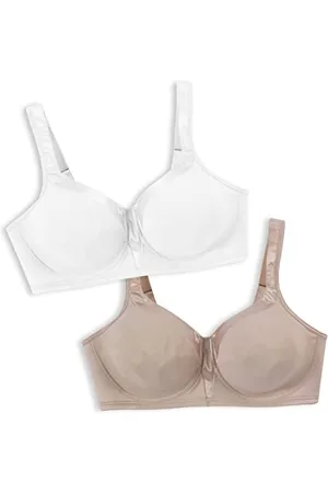 Playtex Damski biustonosz Us4803, bez fiszbin, 18 godzin, jedwabiście miękki, , 95C (2 sztuki), , 95C