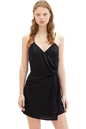TOM TAILOR Damski 1036938 Jumpsuit, 14482-Deep Black, M