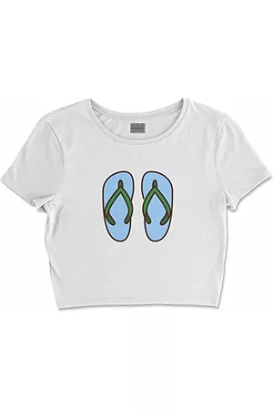 Bona Basics Kobieta Bluzki - Koszulka damska z nadrukiem cyfrowym,%100 bawełna, biała, casualowa, topy damskie, rozmiar: L, biały, L Krótki