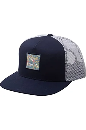 RVCA Męska trucker czapka z daszkiem, Trucker z nadrukiem granatowy, jeden rozmiar
