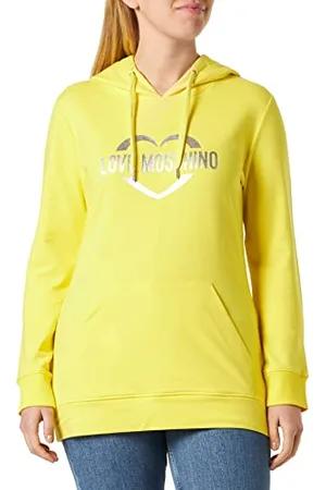 Moschino Damska bluza z kapturem o kroju slim fit z długim rękawem, , 42