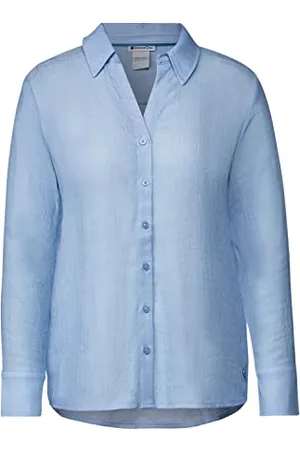 Street one Kobieta Bluzki Koszulowe - Bluzka koszulowa, Oryginalny niebieski, 38