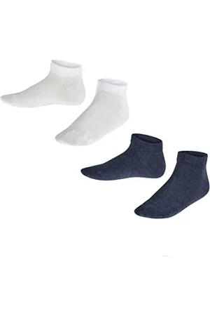 Falke Uniseks - dzieci Skarpety do trampek Happy Double Pack K Sn Bawełna krótkie jednokolorowe 2 Pak, , 31-34