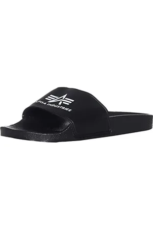 Alpha Industries Slider Wygodne męskie klapki kąpielowe Black