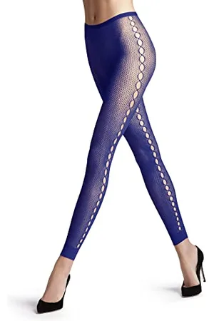 Falke Kobiety Legginsy Supersize Net W LE Trwałe półprzezroczyste z wzorem 1 Sztuka, , S-M