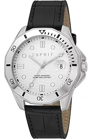 ESPRIT Mężczyzna Zegarki - Zegarek Casual ES1G367L0015, Srebrny Szary, Casual