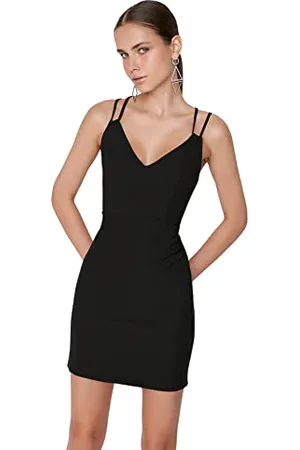Trendyol Damskie sukienki z dzianiny mini, , 68