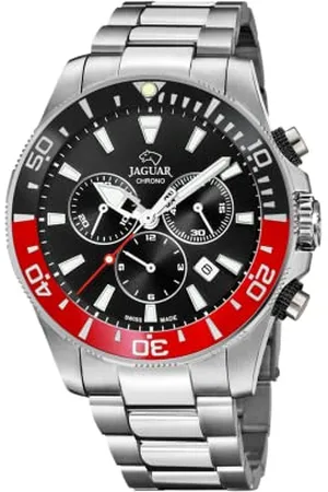 Jaguar J861/5 Zegarek z kolekcji Executive Case 43,5 mm Czarny z bransoletką stalową dla mężczyzn, , Bransoletka
