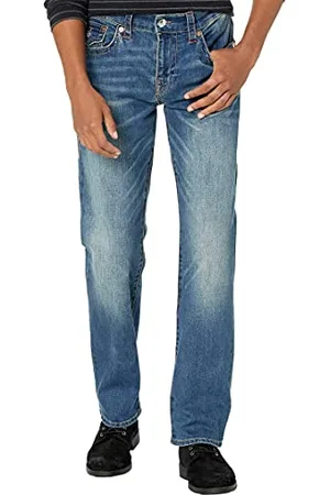 True Religion Męskie dżinsy Ricky Straight Leg, Foum Baseline, 42W / 34L