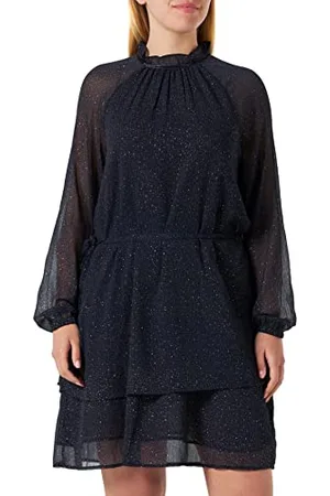 Mustang Damska sukienka Fanny foil, Women Graphic Sparkle_AOP 12360, 34