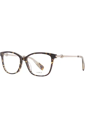 Furla Okulary przeciwsłoneczne unisex VFU356, Havana złoto/złote logo, 54, , 54