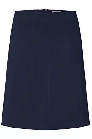 Part Two Kobieta Spódnice midi - Women's Skirt A-Line Regular Fit Above Knee Długość zamka błyskawicznego, Darkblue, 40