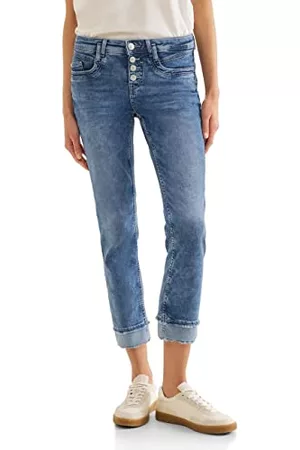 Street one Kobieta Szerokie Nogawki - Spodnie jeansowe 7/8, Authentic Bright Indigo Wash, 29W / 26L