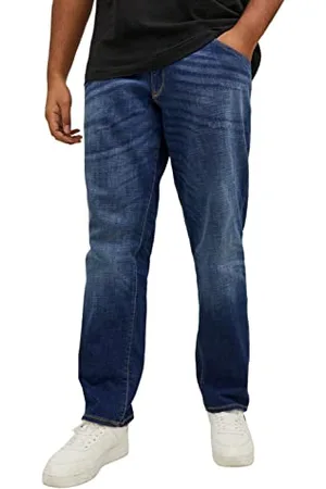 JACK & JONES Mężczyźni Plus Size Slim Fit Jeans Glenn Fox GE 348, Spodnie , 48W / 34L