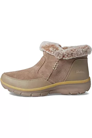 Skechers Kobieta Buty Zimowe - Damskie buty łatwe do chodzenia – ciepłe botki Escape, szarobrązowy, 38 EU