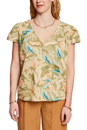 ESPRIT Damska bluzka 063EE1F301, 348/LIGHT Khaki 4, XXS, 348/Light Khaki 4, XXS