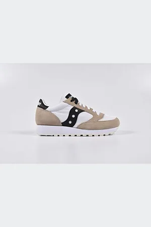 Saucony Jazz Original Vintage, Sneaker Donna, Bianco Nero, 44.5 EU