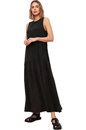 Trendyol Damska sukienka maxi Shift Regular Woven Dress, , 68