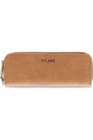 Picard Damskie etui na przybory piśmiennicze z prawdziwej skóry średnia | szerokość 2 cm wysokość 7 cm długość 18 cm z zamkiem błyskawicznym | biznesowe, na co dzień |