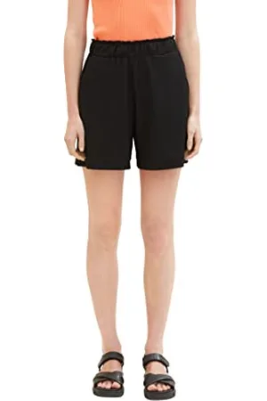 TOM TAILOR Damskie szorty 1036855, bermudy, 14482-Deep Black, S, , S
