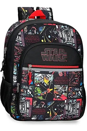 STAR WARS Galactic Team Plecak szkolny 30x38x12 cms 13,68l Poliester Czarny, , 30 cm x 38 cm x 12 cm, plecak szkolny