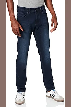 Camel Active Męskie Spodnie Jeansowe Slim Fit Madison, Ciemnoniebieski z Lekkim Spraniem Indygo, 48W / 34L