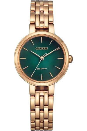 Citizen Damski analogowy zegarek Eco-Drive z bransoletką ze stali nierdzewnej, , One Size, bransoletka