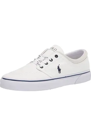 Ralph Lauren Męskie trampki Keaton Lclii, Biały Newport Navy PP, 43.5 EU