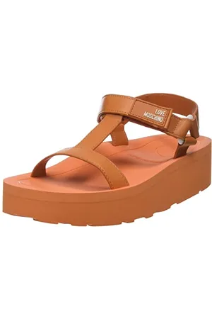 Moschino Damskie sandały platformowe Ja16294i0gia0450, pomarańczowe, 41 EU, , 41 EU