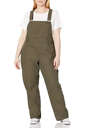 Dickies Damskie kombinezony na szelkach o luźnym kroju, z zieloną zielenią, XS