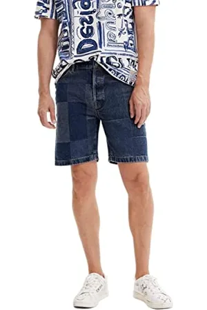 Desigual Męskie Marce 5008 Denim Dark Jeans, niebieskie, rozmiar 38, , 38
