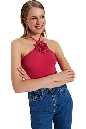 Trendyol Body damskie jednokolorowe tkane, , 38
