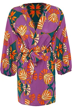 Trendyol Kimono damskie i kaftan-wielokolorowe-regularne, , S