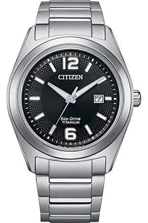 Citizen Męski zegarek analogowy Eco-Drive z tytanowym paskiem AW1641-81E, , bransoletka